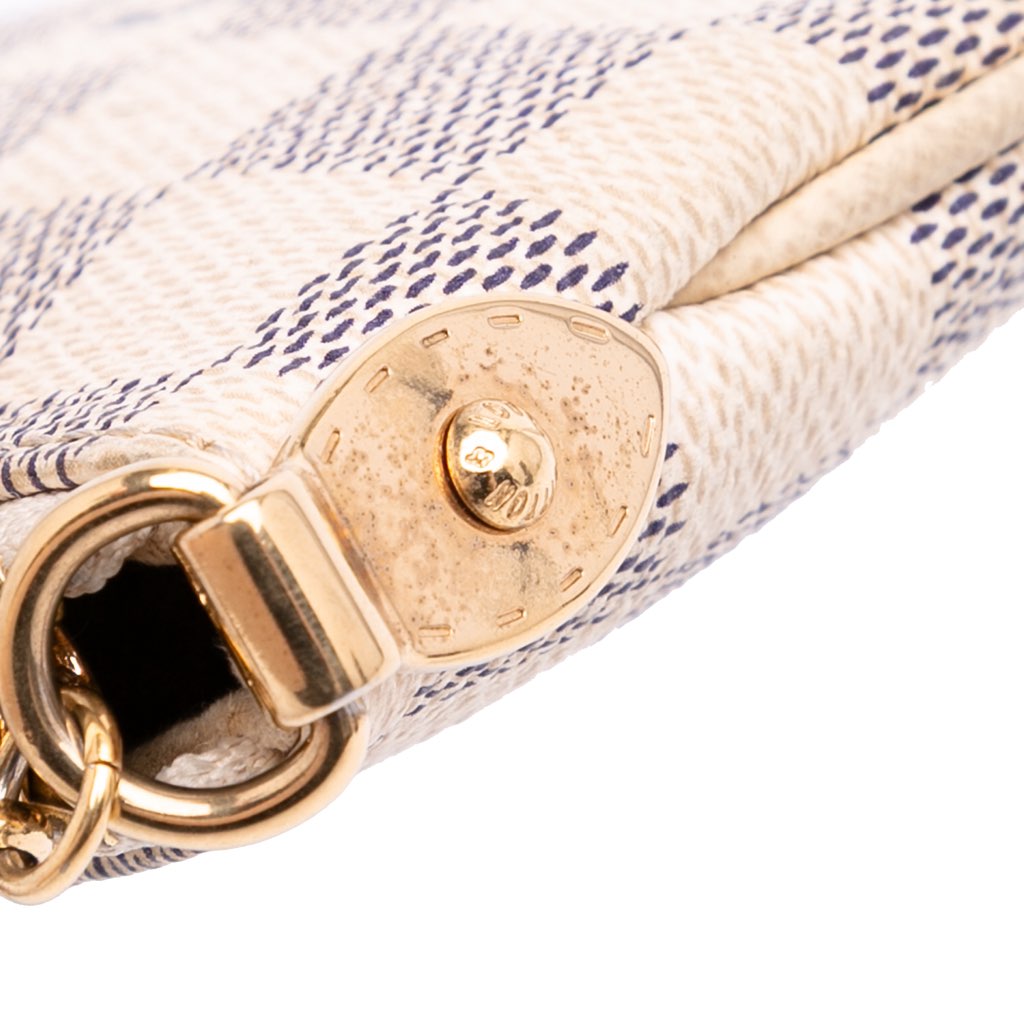 Louis Vuitton Damier Azur Trunks Labels Pochette Milla MM - Image 11