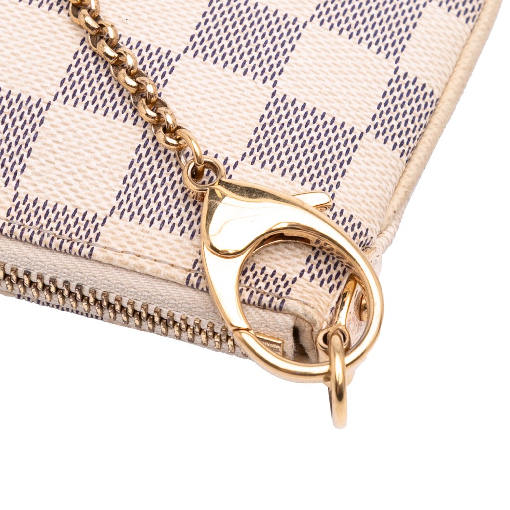 Louis Vuitton Damier Azur Trunks Labels Pochette Milla MM - Image 12