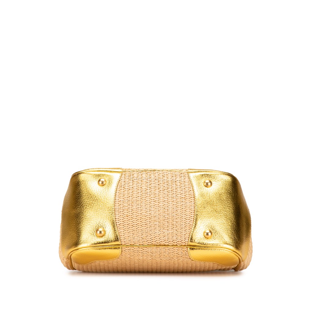 Prada Raffia Frame Handbag - 3