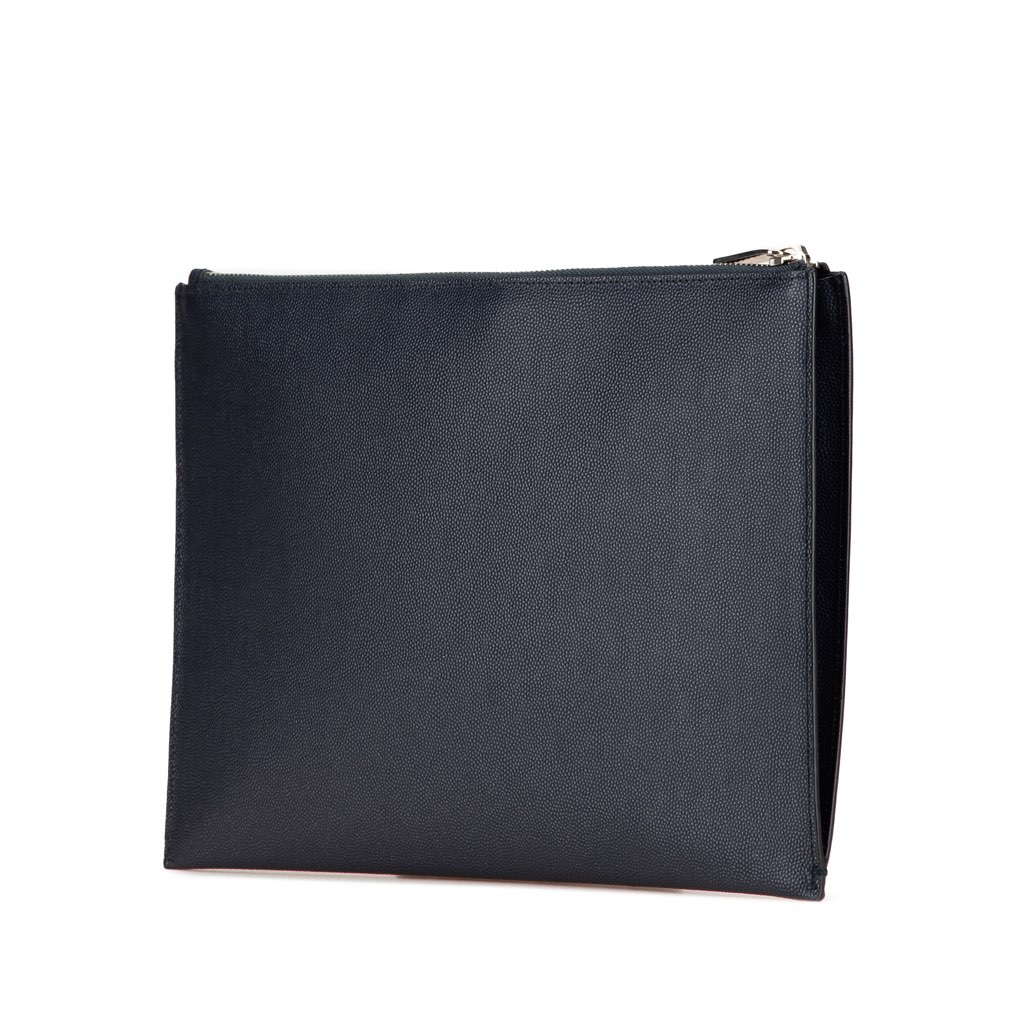Saint Laurent Grain De Poudre Zip Clutch - 2
