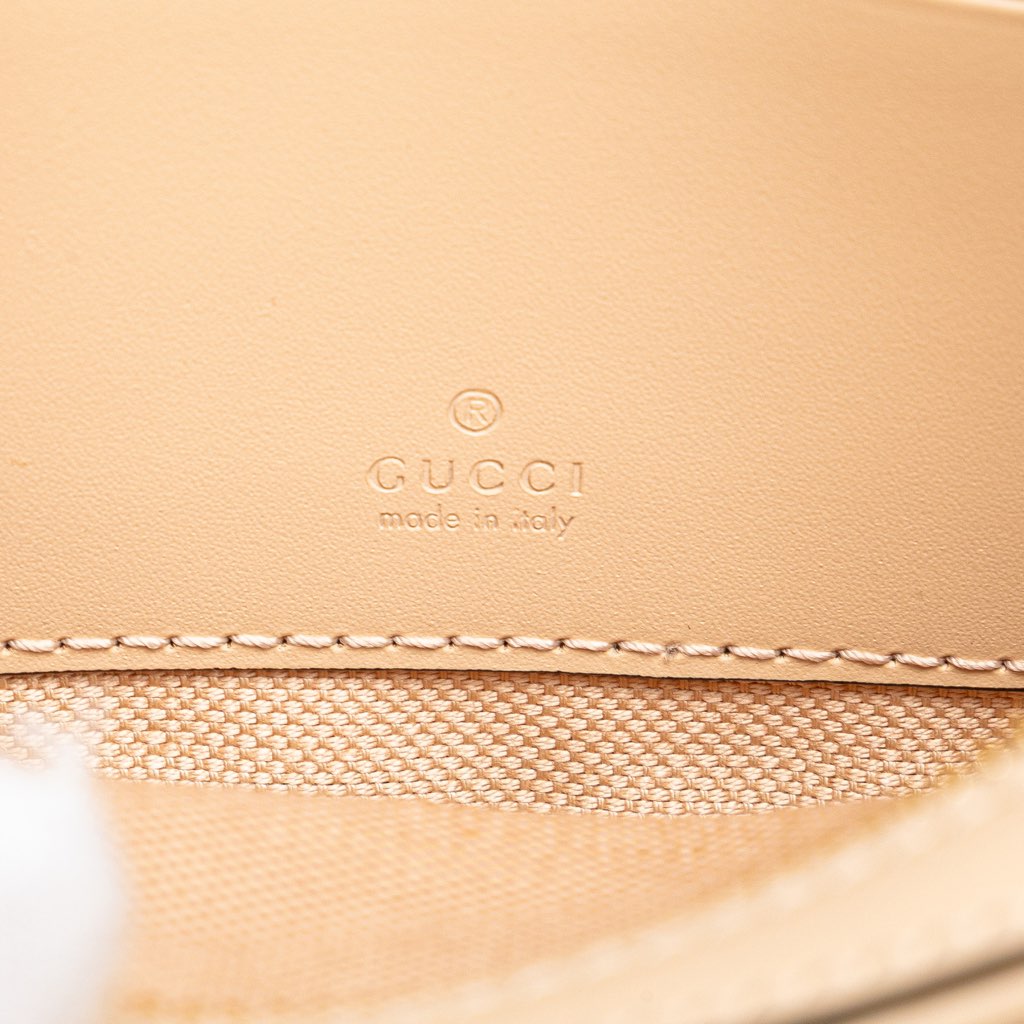 Gucci Super Mini GG Debossed Calf Chain Wallet - Side view