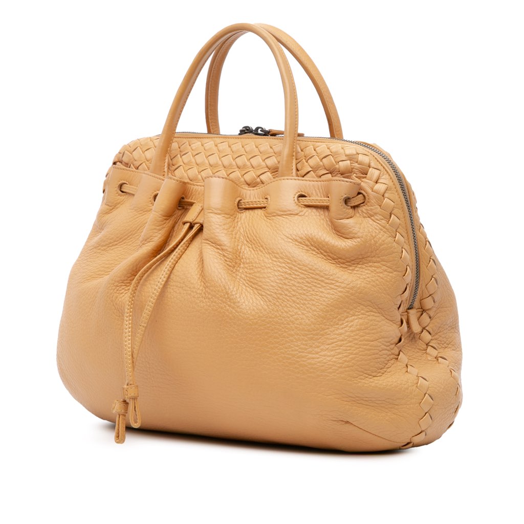 Bottega Veneta Intrecciato Trimmed Leather Handbag - 2