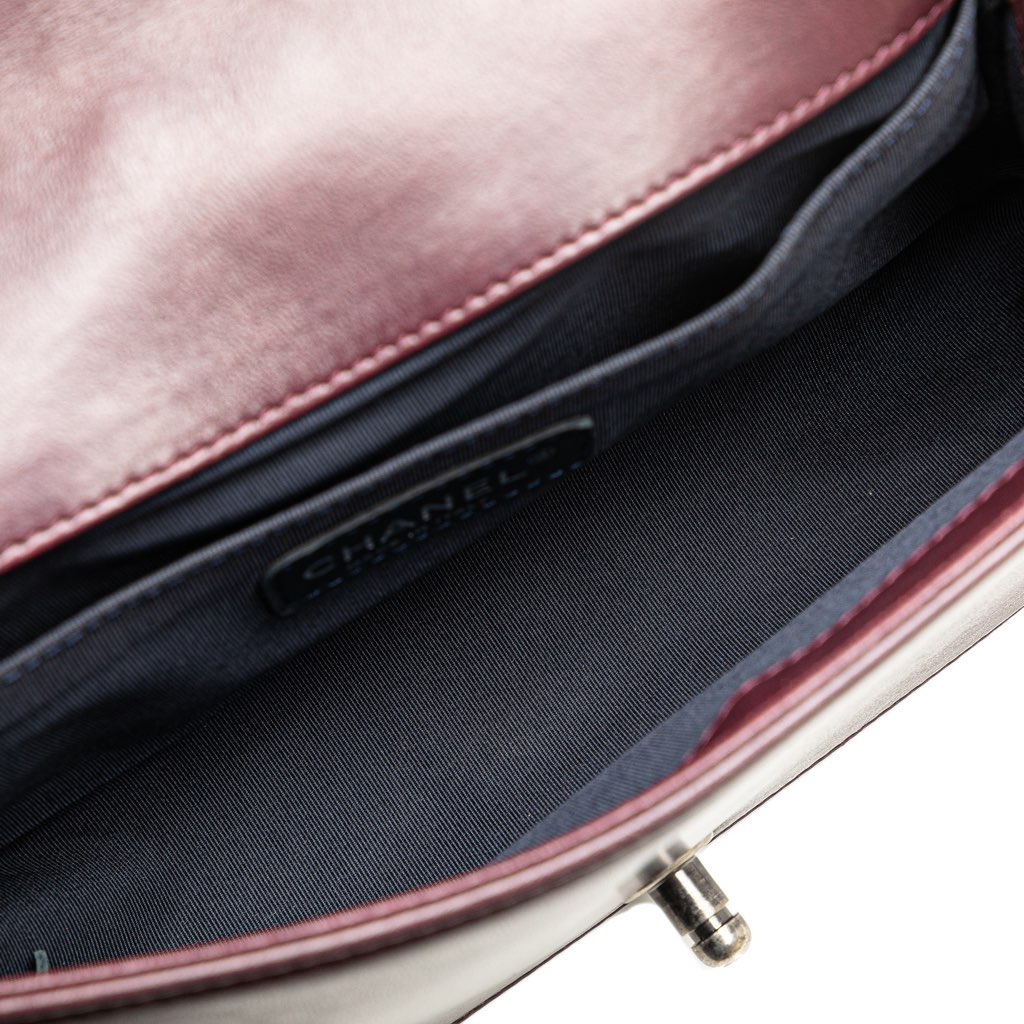 Chanel Old Medium Velvet and Tweed Boy Flap - 4