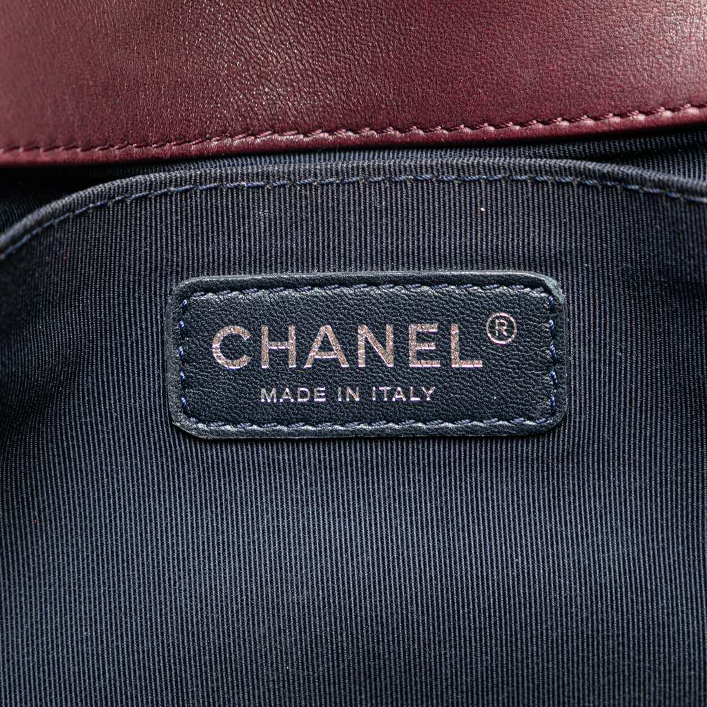 Chanel Old Medium Velvet and Tweed Boy Flap - 5