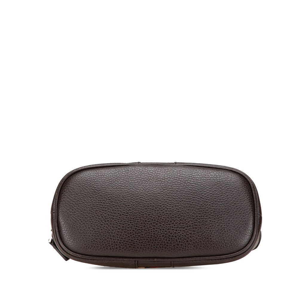 Gucci Mini Leather Web Dome Satchel - 3