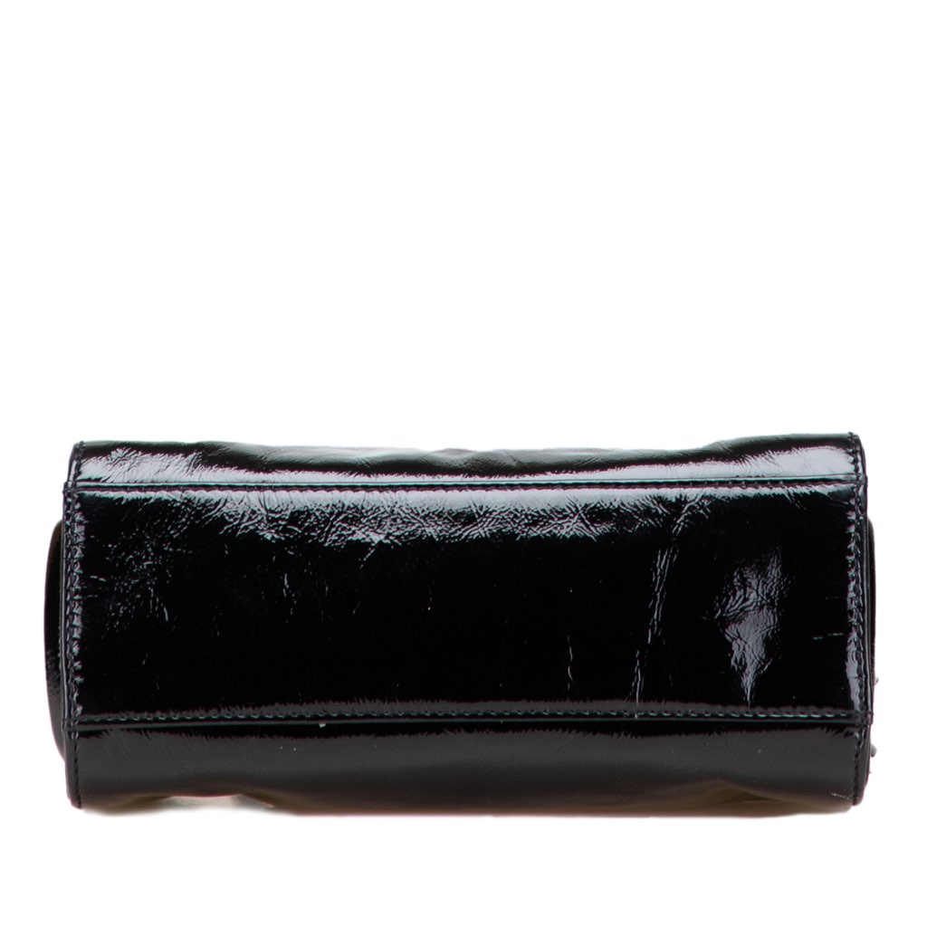 Chanel Patent Mademoiselle Lock Convertible Wrist Clutch - Image 6