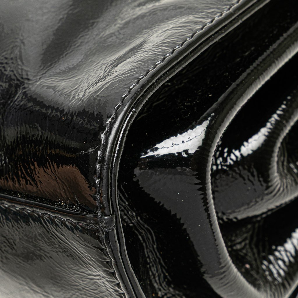 Chanel Patent Mademoiselle Lock Convertible Wrist Clutch - Image 12