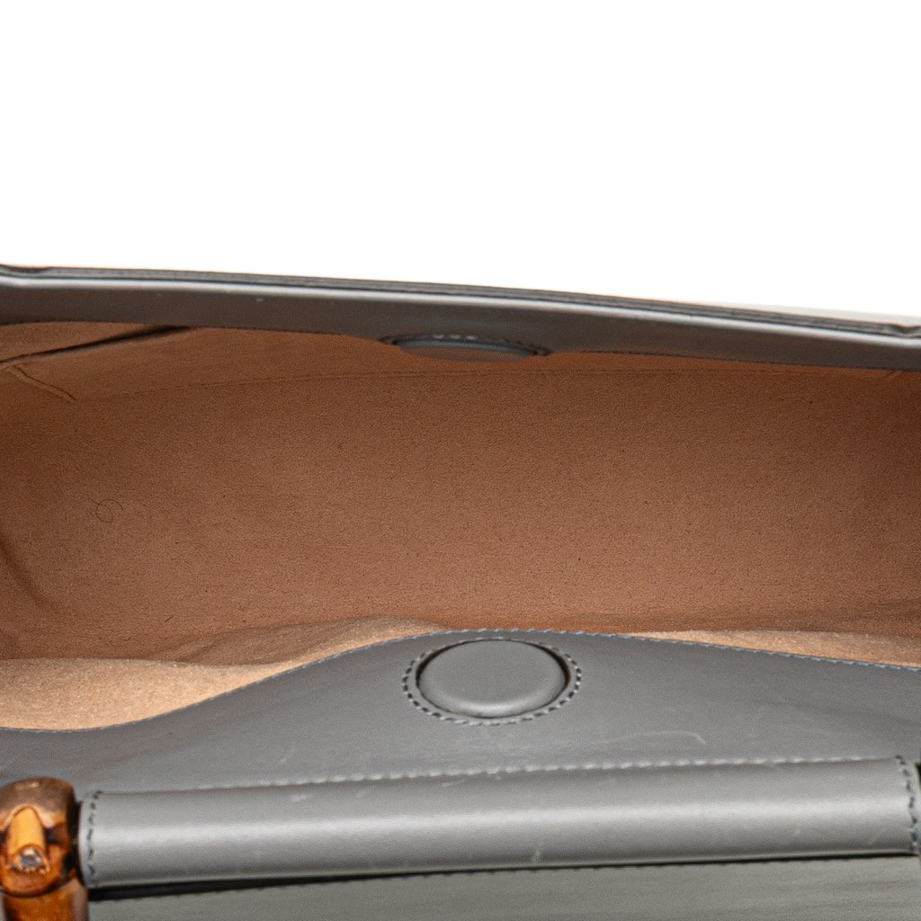 Gucci Small Bamboo Calfskin Nymphaea Satchel - 4