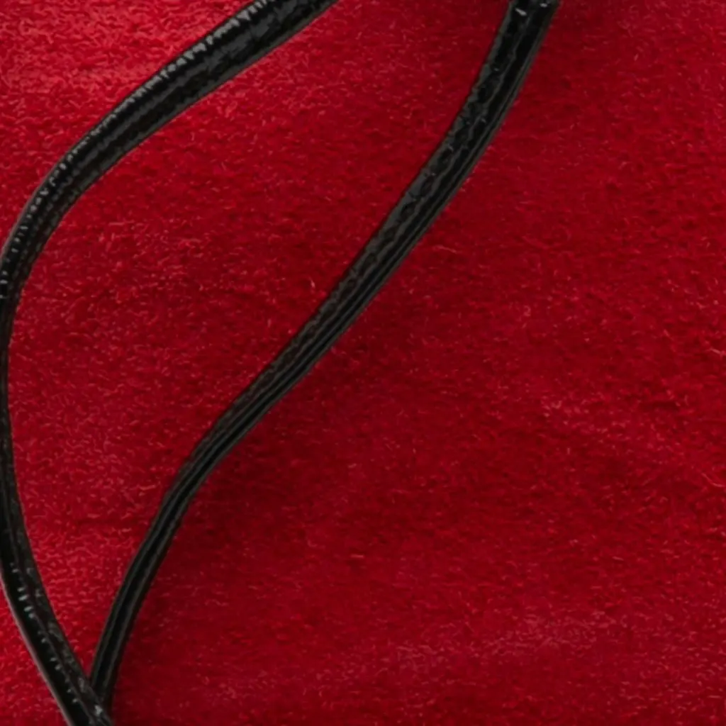 Gucci Mini Suede and Patent Web Ophidia Bucket Bag Red Leather Good - Box View