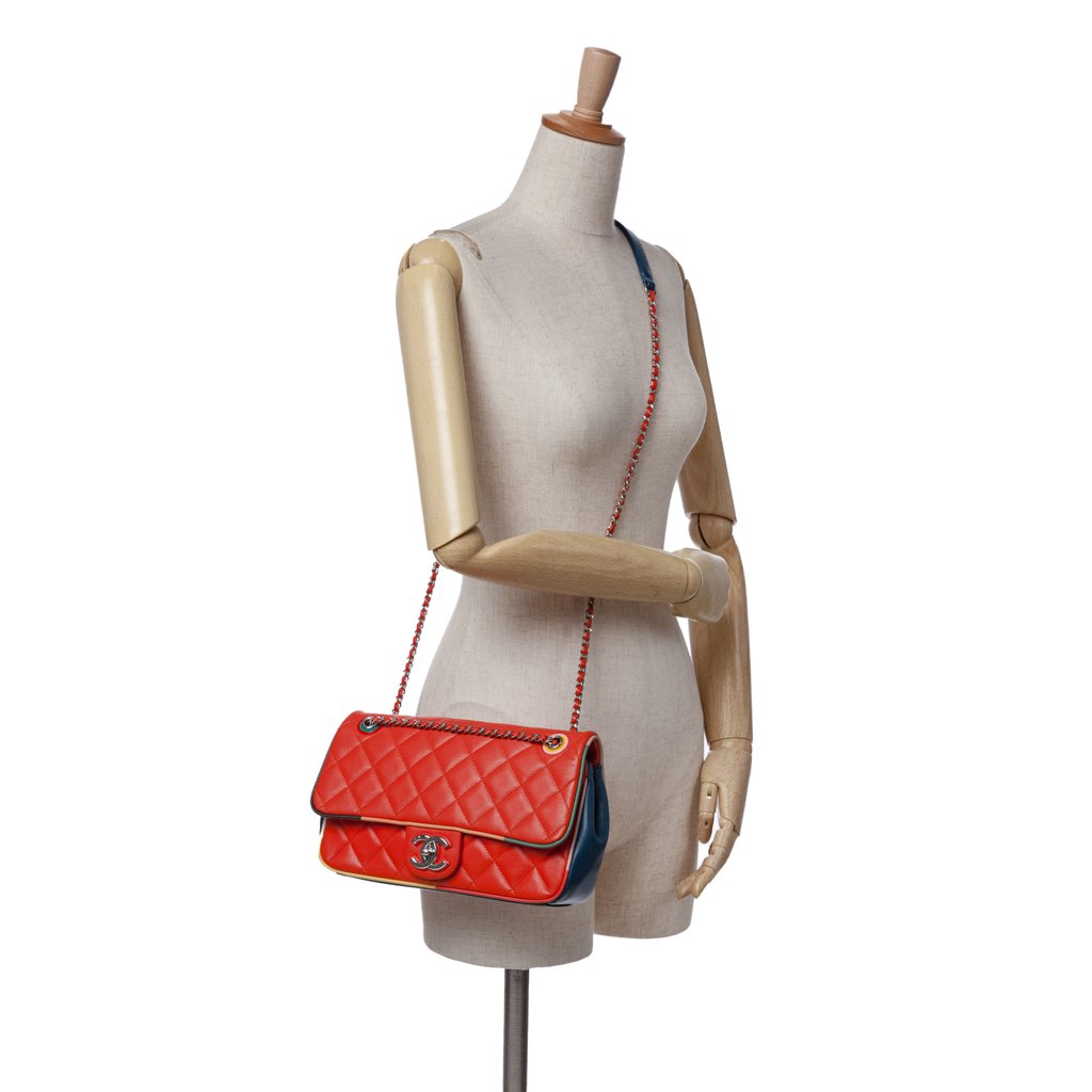 Chanel Medium Quilted Lambskin Cuba Color Flap - Image 13