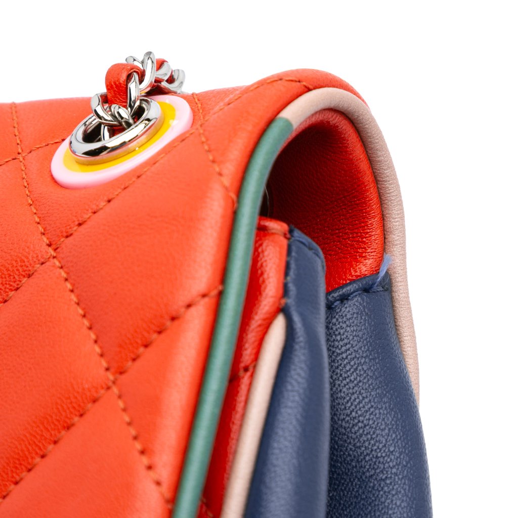 Chanel Medium Quilted Lambskin Cuba Color Flap - Image 12