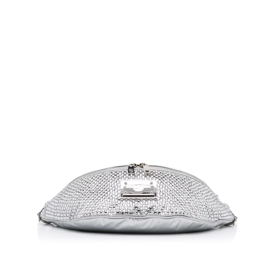 Dolce & Gabbana Miss Sicily Belt Bag Silver Leather Very good - Box View