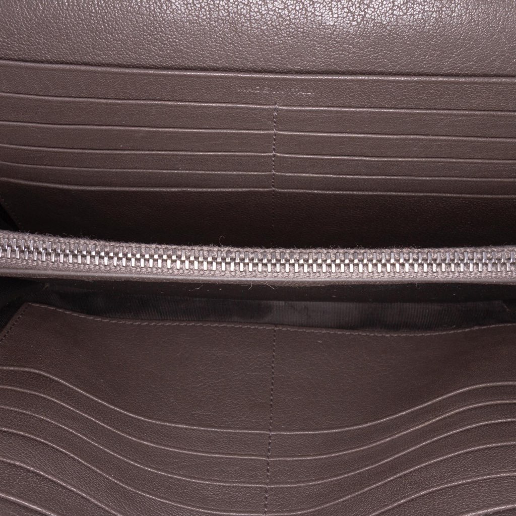 Saint Laurent Triquilt Sheepskin Monogram Envelope Wallet on Chain - 4