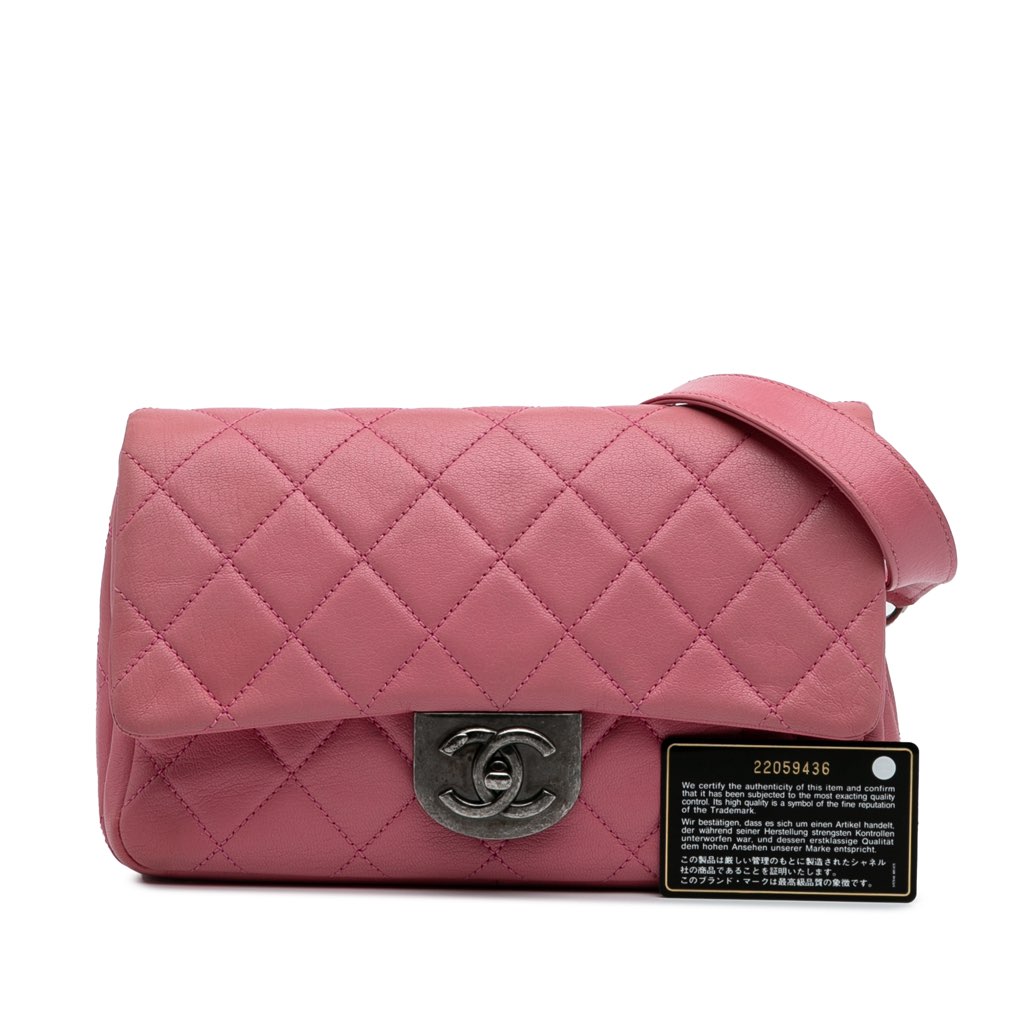 Chanel Small Quilted Goatskin Double Carry Waist Chain Flap - Image 13