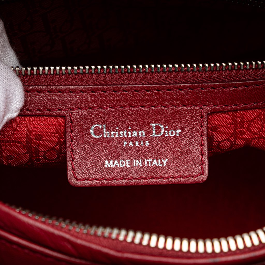 Dior Large Lambskin Cannage Lady Dior - 5