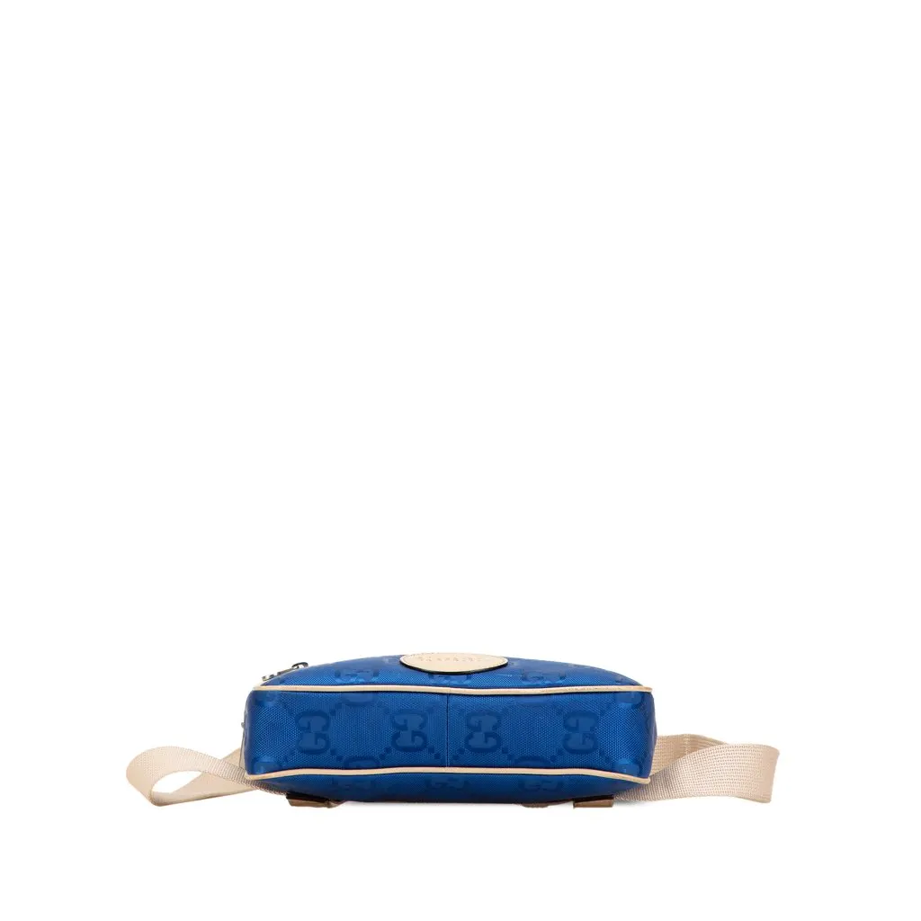 Gucci GG Nylon Off The Grid Belt Bag Blue Good - Inside View