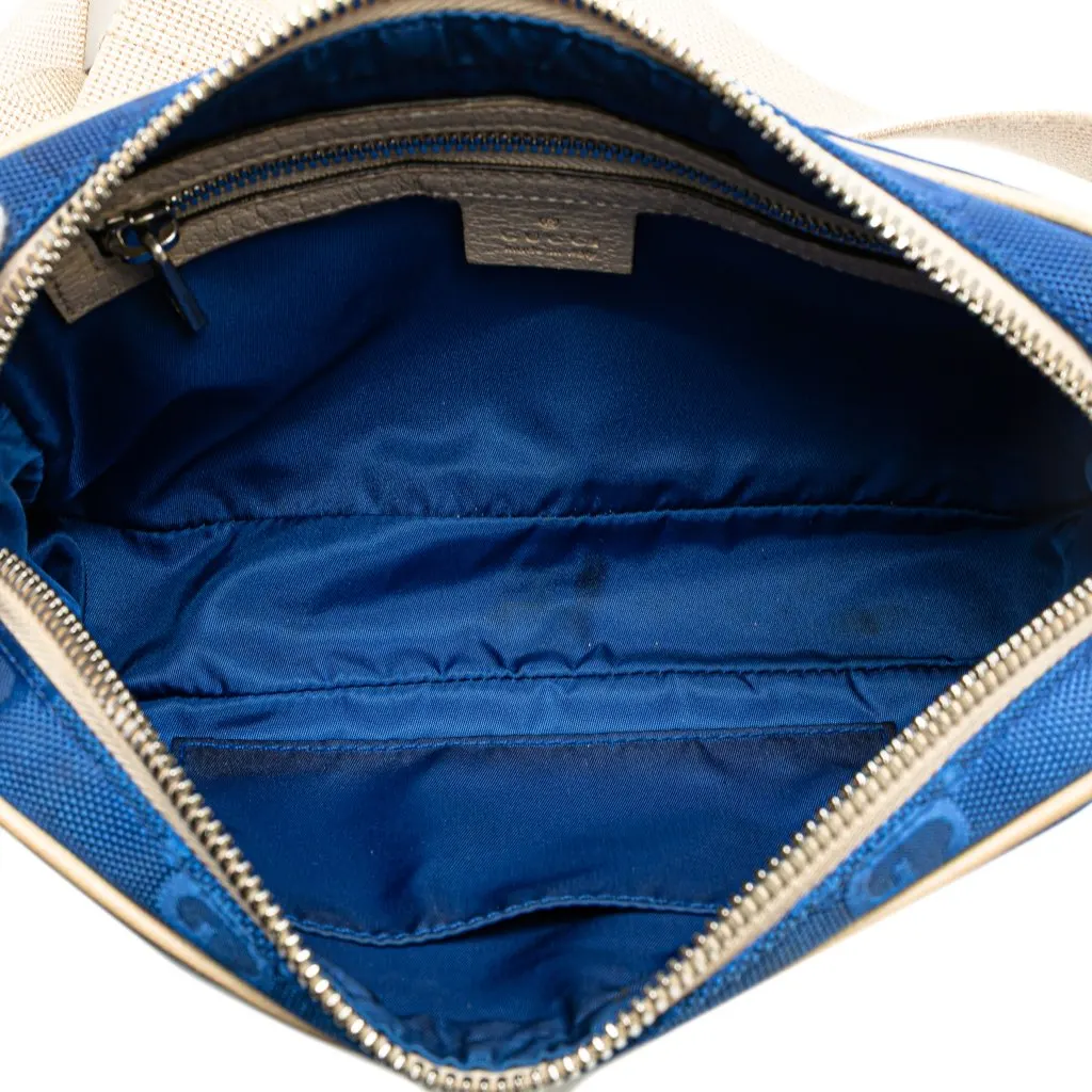 Gucci GG Nylon Off The Grid Belt Bag Blue Good - Model View