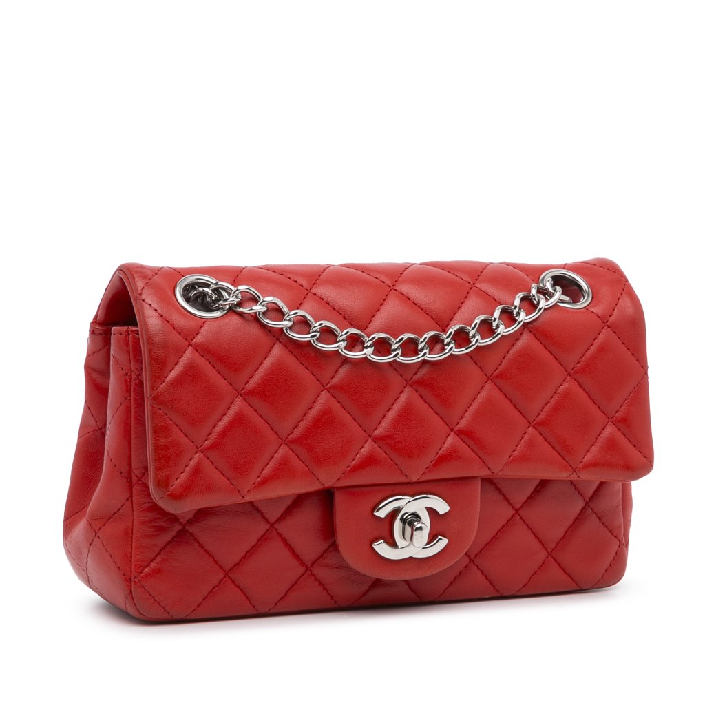 Chanel New Mini Rectangular Classic Lambskin Single Flap - 2