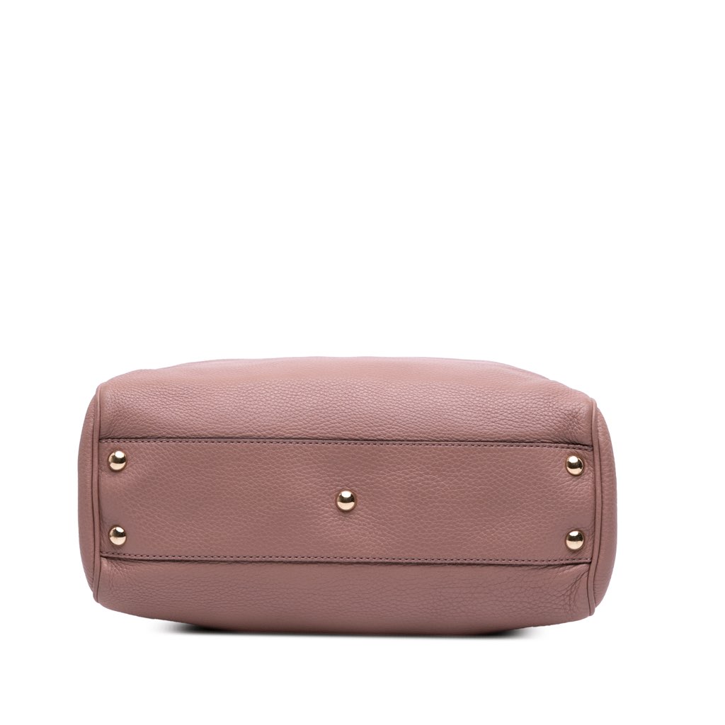 Gucci Small Calfskin Bamboo Shopper Satchel - Image 6