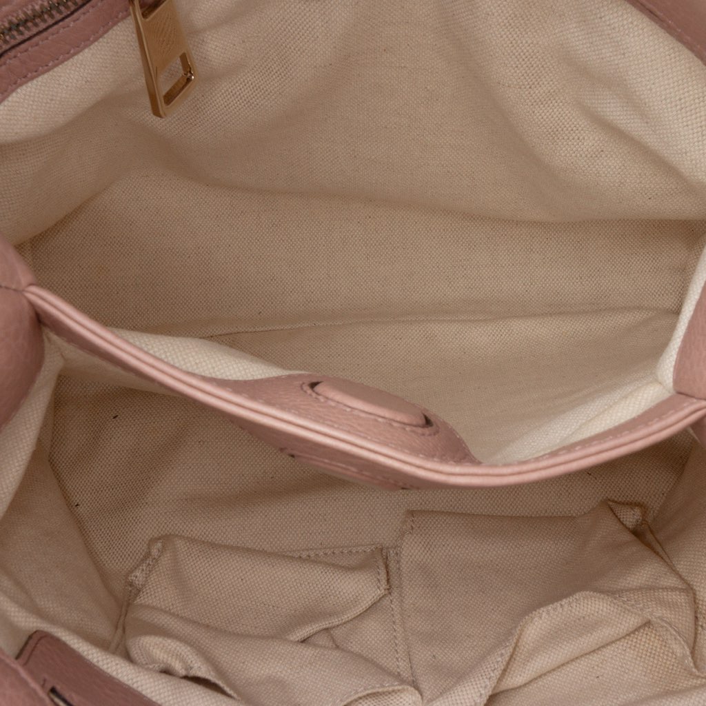 Gucci Small Calfskin Bamboo Shopper Satchel - 4