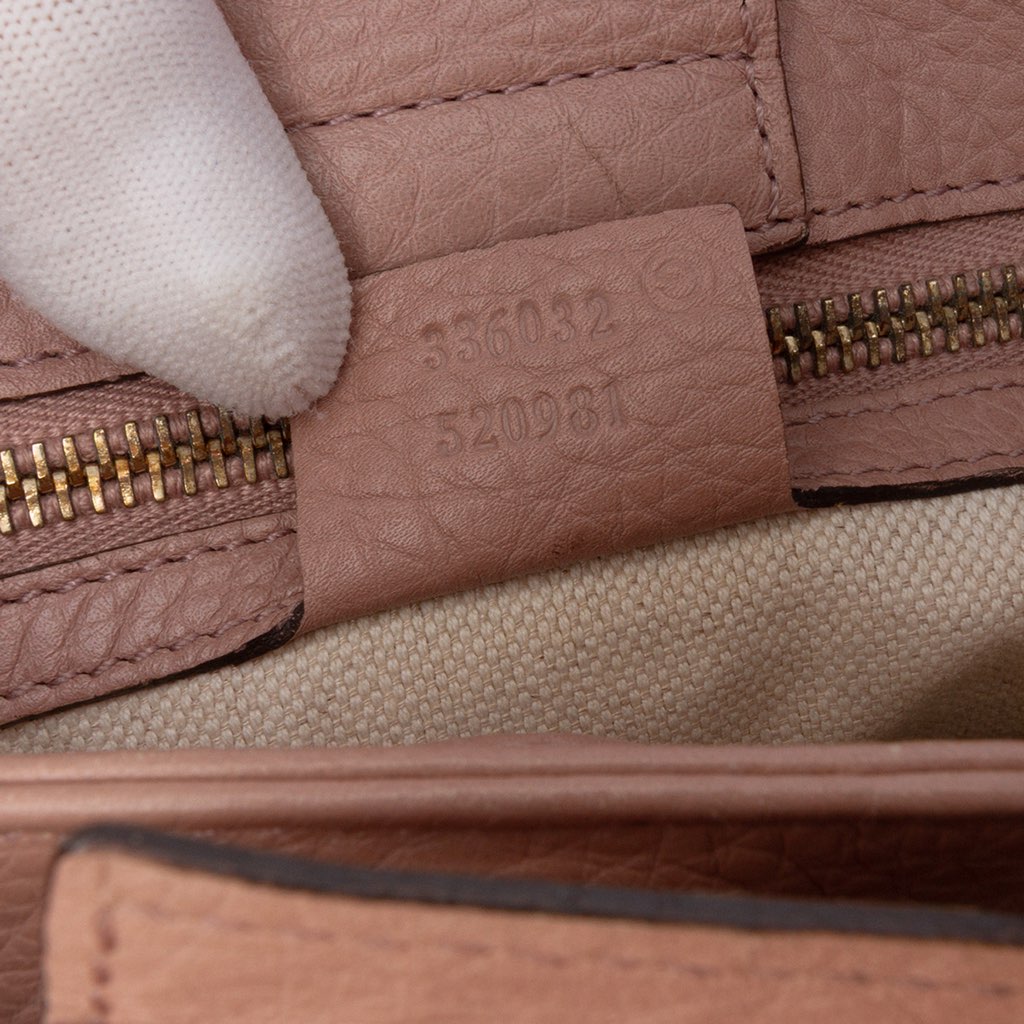 Gucci Small Calfskin Bamboo Shopper Satchel - Side view