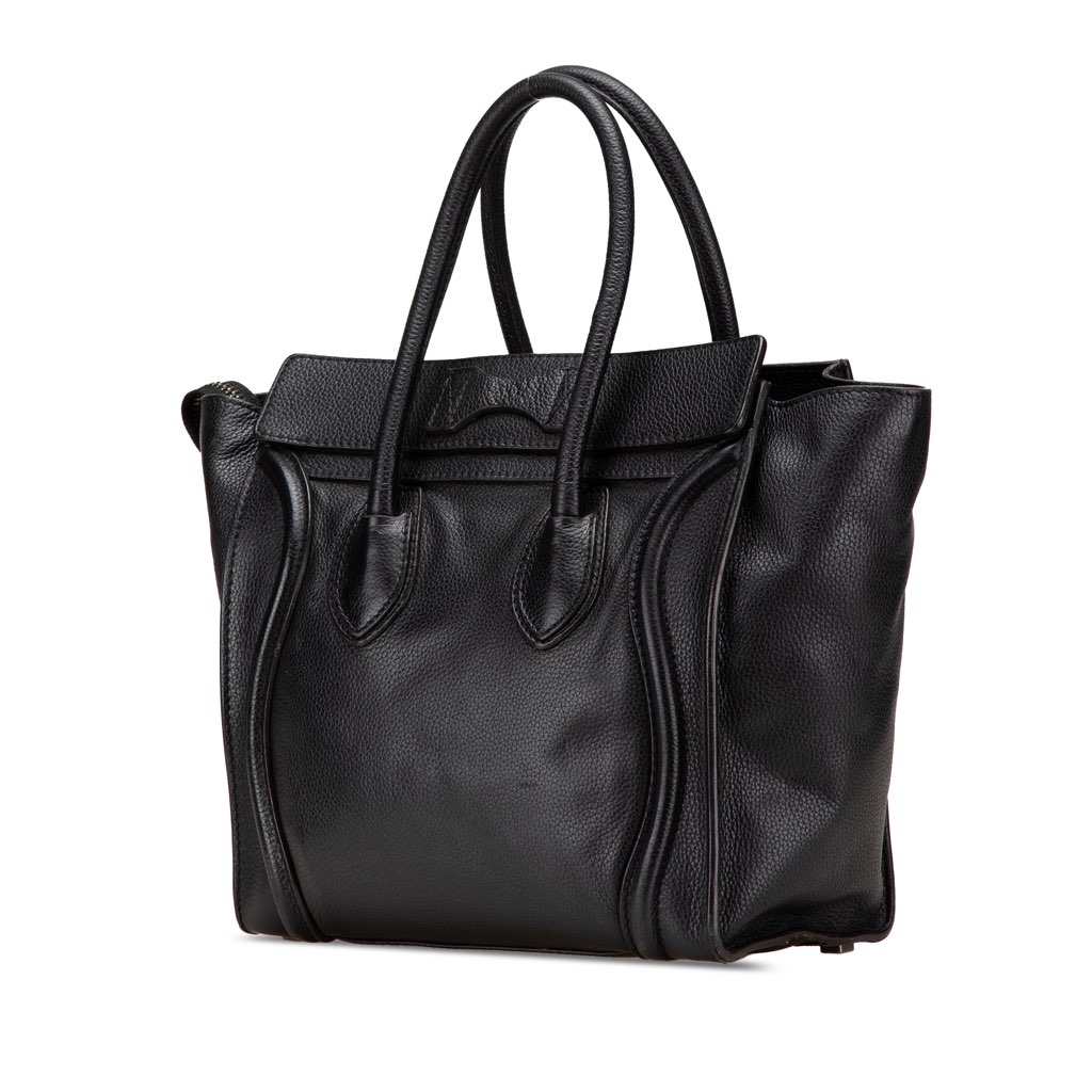 Celine Micro Drummed Calfskin Luggage Tote - 2