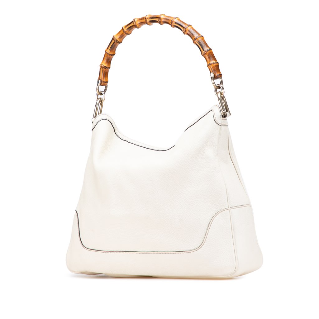 Gucci Calfskin Bamboo Diana Satchel - 2