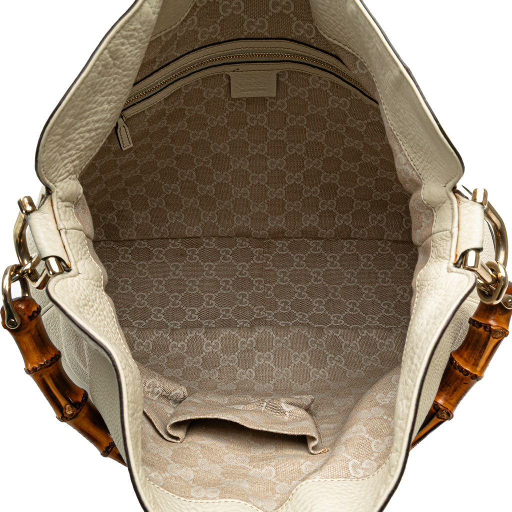 Gucci Calfskin Bamboo Diana Satchel - 4