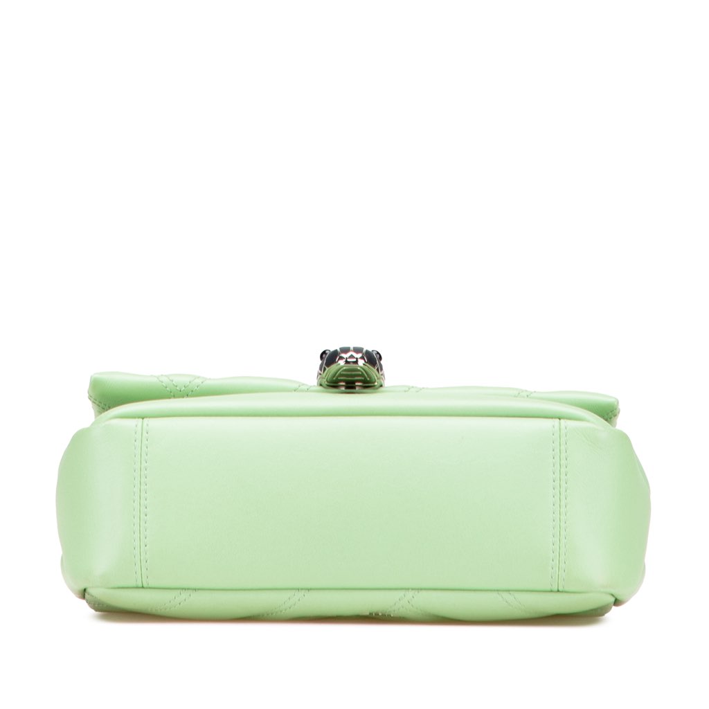 Bvlgari Leather Serpenti Cabochon Chain Crossbody - 3