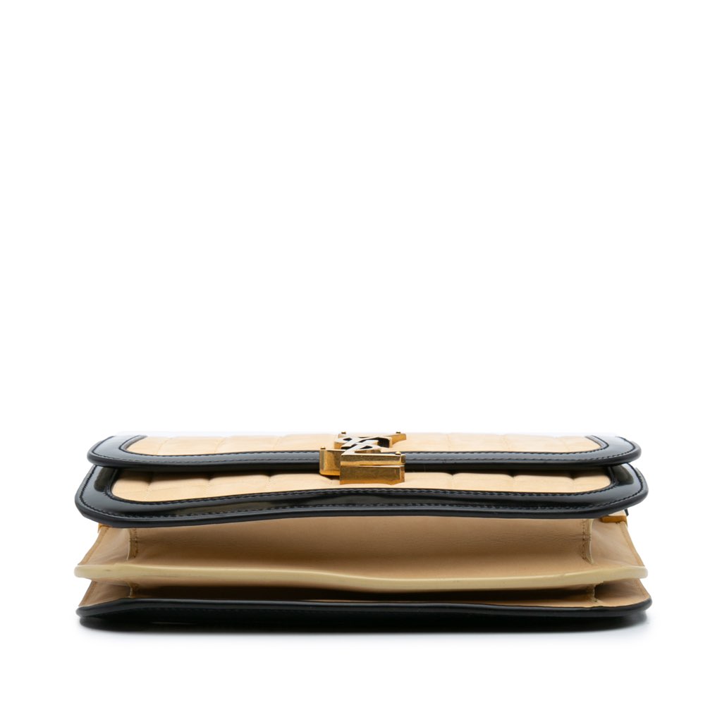 Saint Laurent Medium Quilted Suede Monogram Solferino Crossbody - Image 6