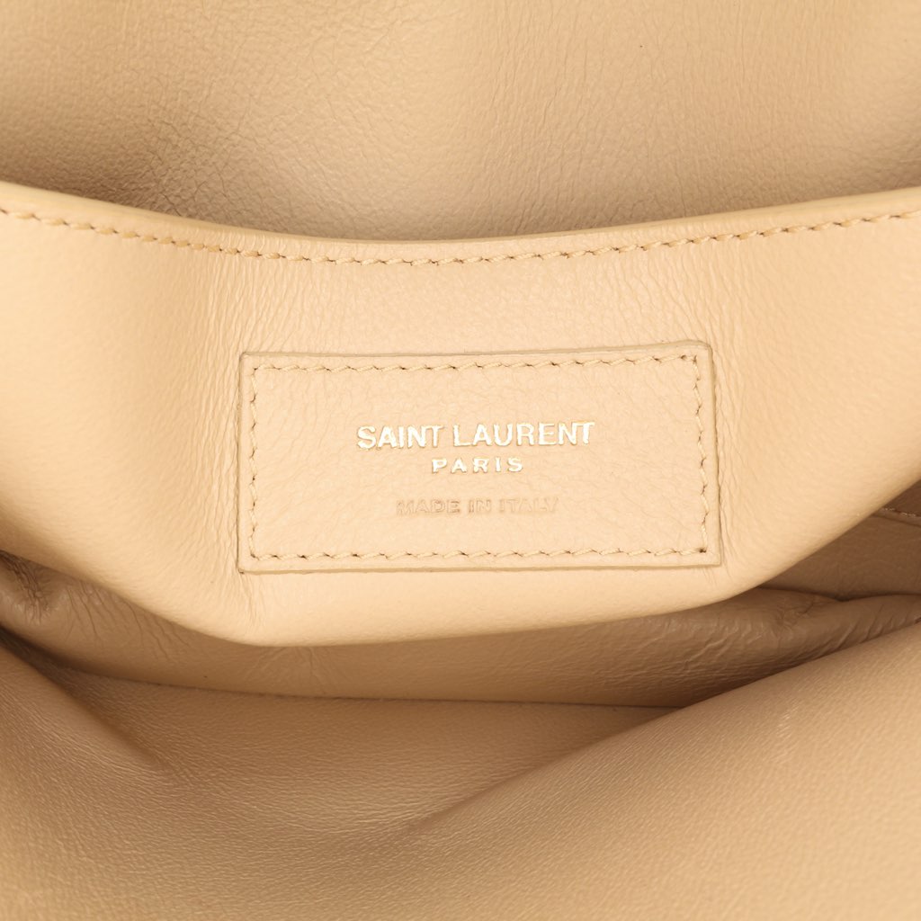 Saint Laurent Medium Quilted Suede Monogram Solferino Crossbody - Side view