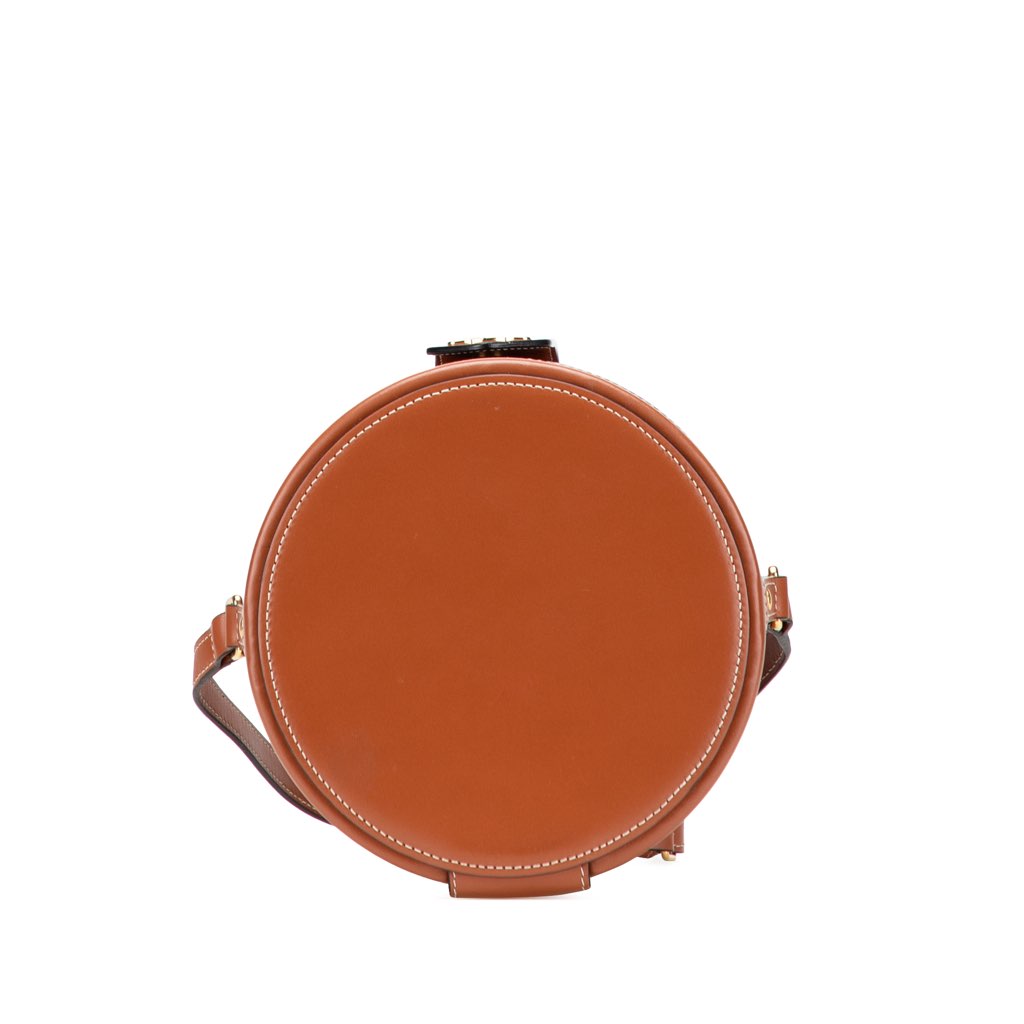 Celine Medium Triomphe Coated Canvas Tambour Crossbody - Image 6