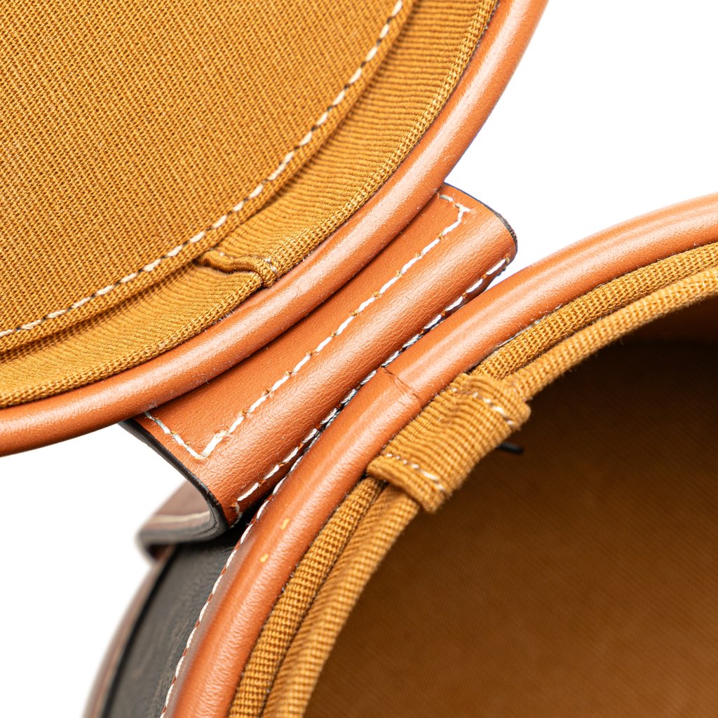 Celine Medium Triomphe Coated Canvas Tambour Crossbody - Image 10