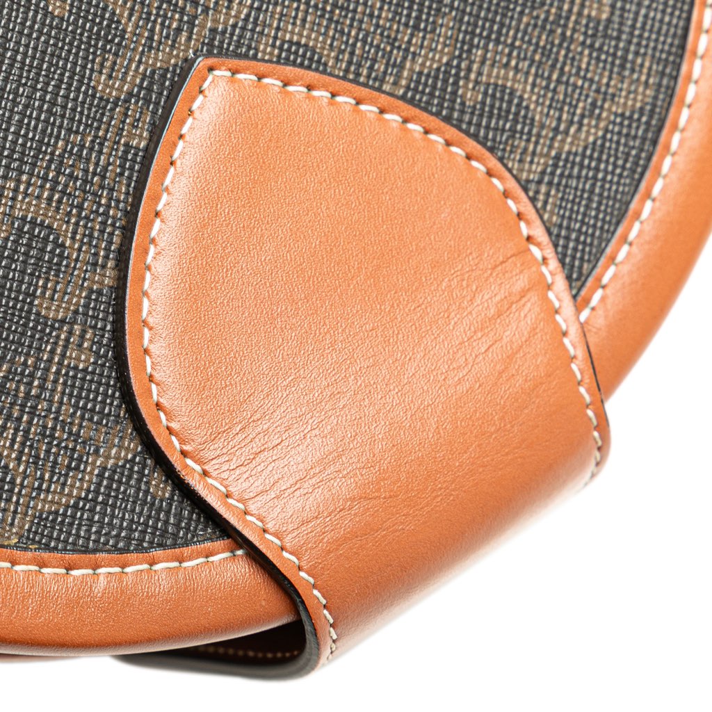 Celine Medium Triomphe Coated Canvas Tambour Crossbody - Image 11