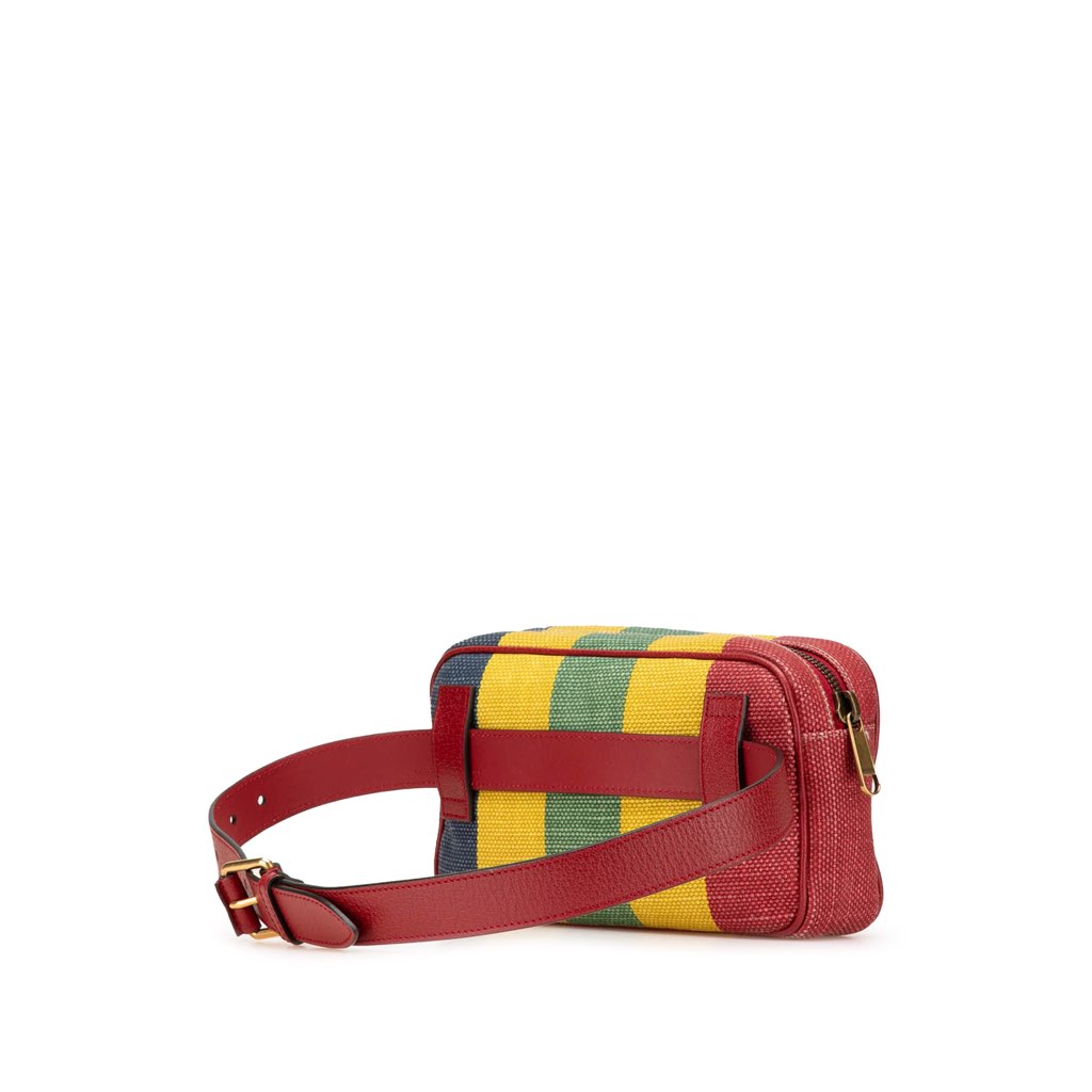Gucci Baiadera Canvas Stripe Belt Bag - 2