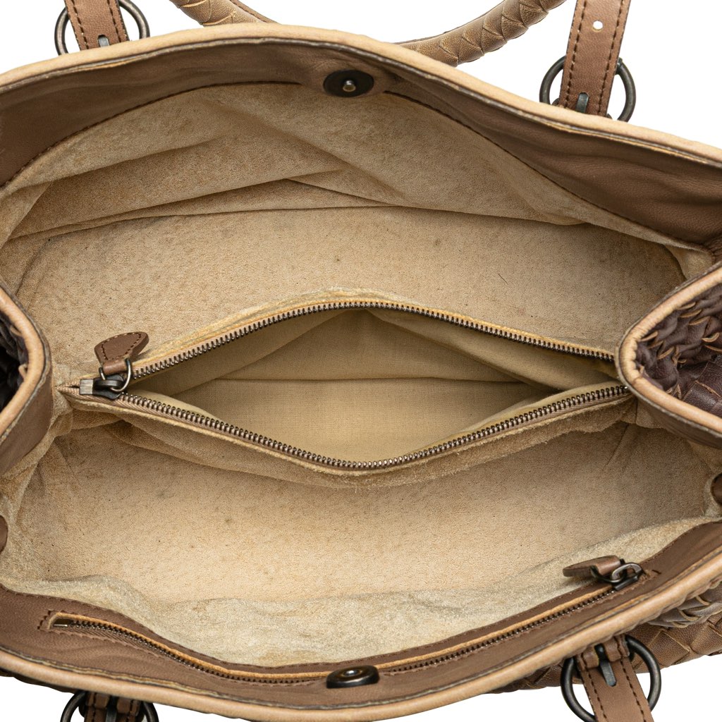 Bottega Veneta Small Nappa Gradient Intrecciato Handbag - 4