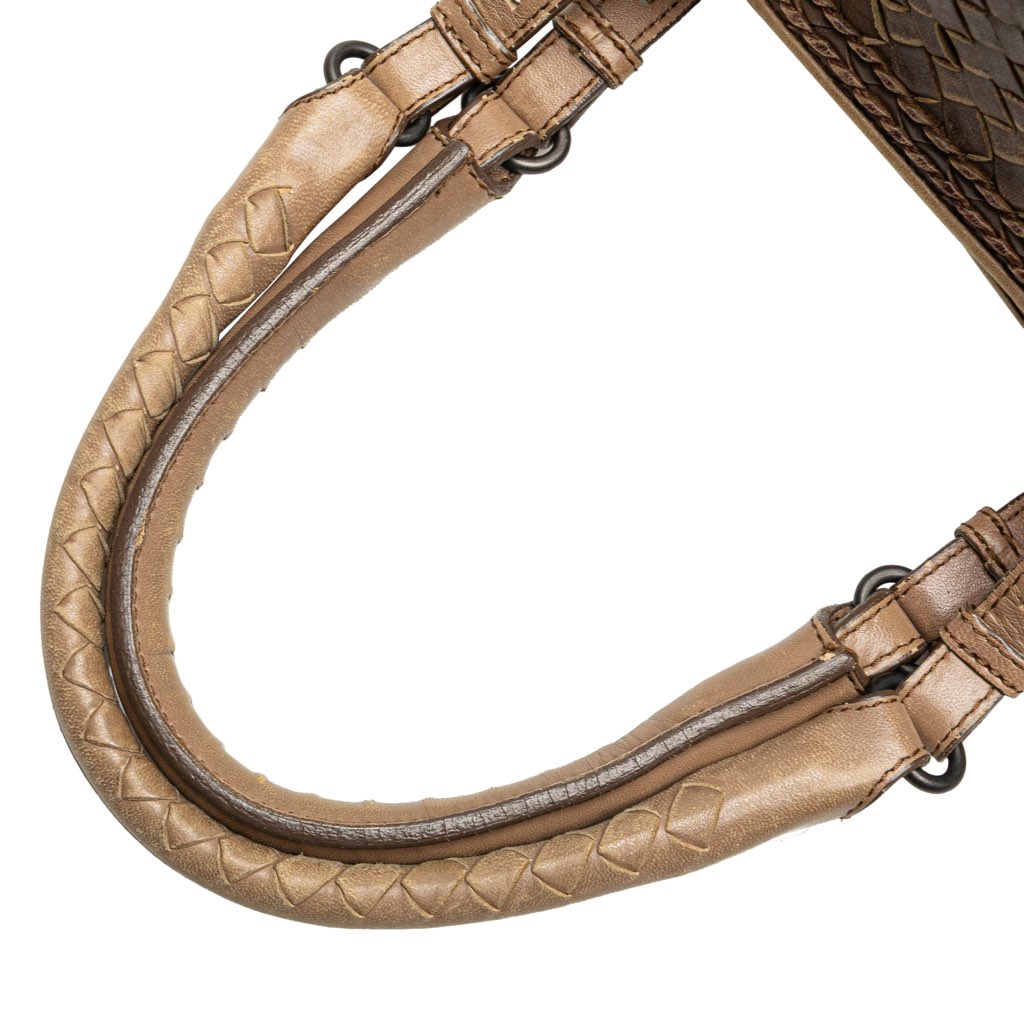 Bottega Veneta Small Nappa Gradient Intrecciato Handbag - Image 12