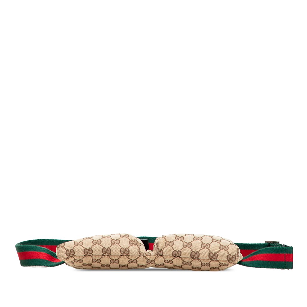 Gucci GG Canvas Web Double Pocket Belt Bag - 3