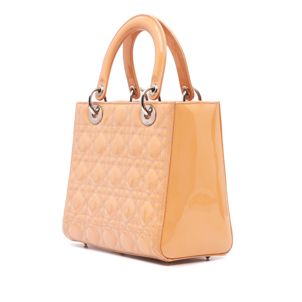 Dior Medium Patent Cannage Lady Dior - 2