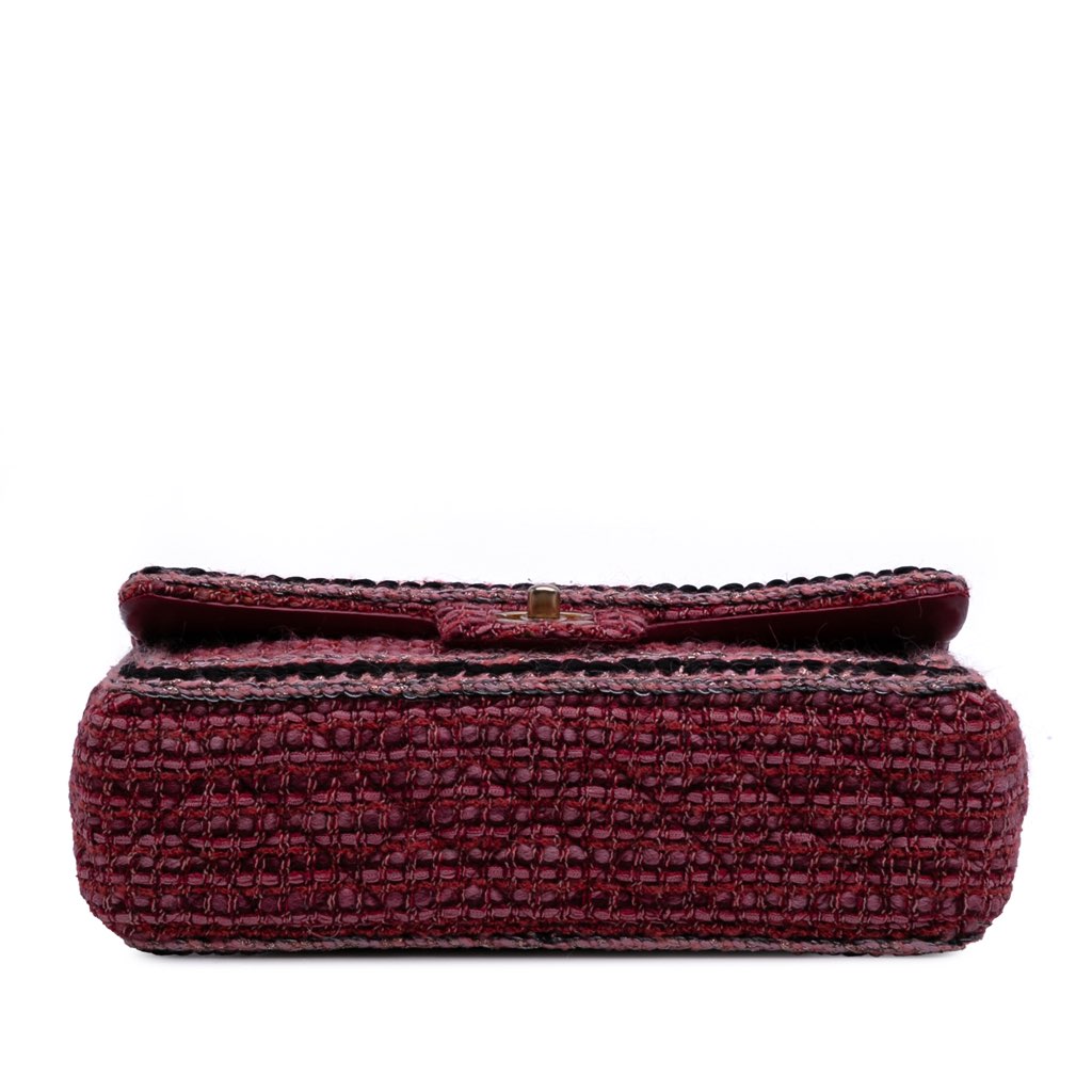Chanel Medium Braided Classic Tweed Single Flap - 3