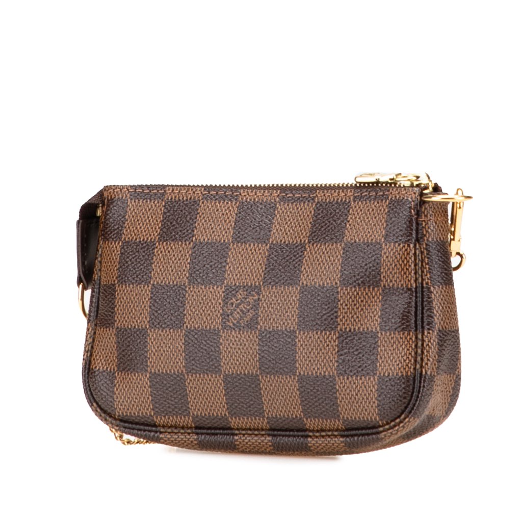 Louis Vuitton Damier Ebene Trunks and Bags Mini Pochette Accessoires - Back view