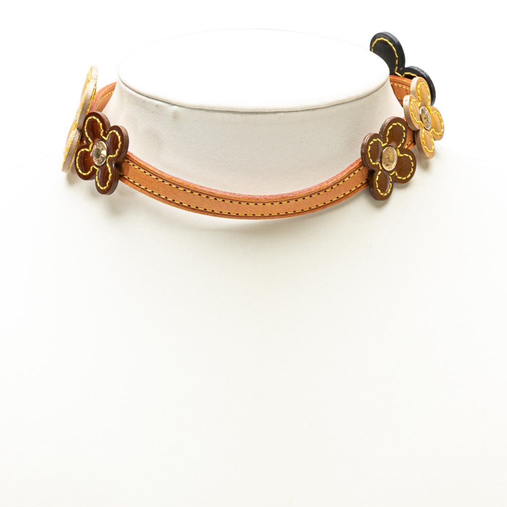 Louis Vuitton Leather Flower Lexington Choker - Detail 1