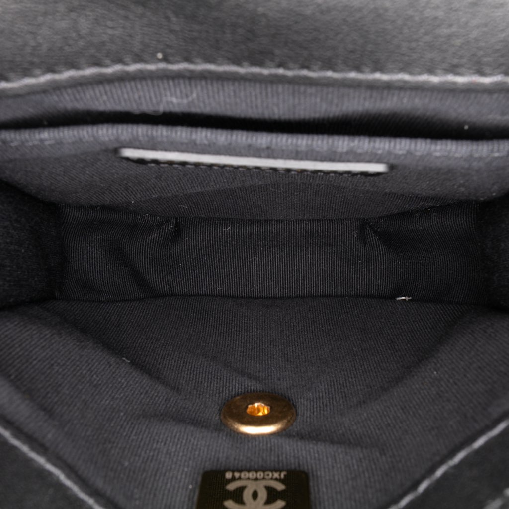 Chanel Mini Quilted Velvet Place Vendome Single Flap - 4