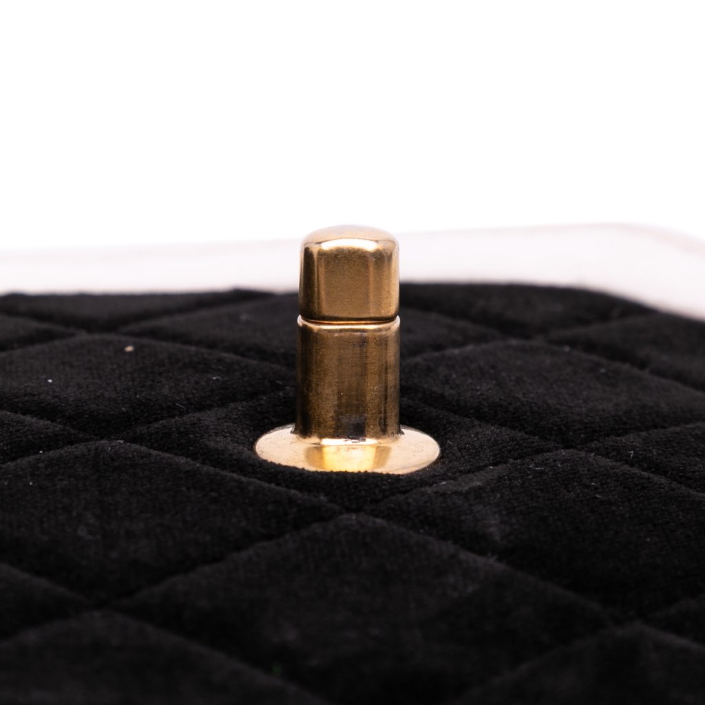 Chanel Mini Quilted Velvet Place Vendome Single Flap - Image 10