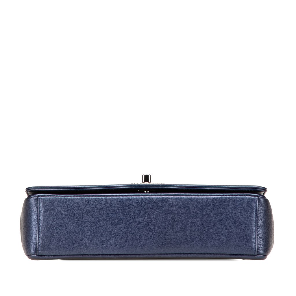 Chanel Medium Chevron Metallic Sheepskin Vintage Mademoiselle Flap - 3