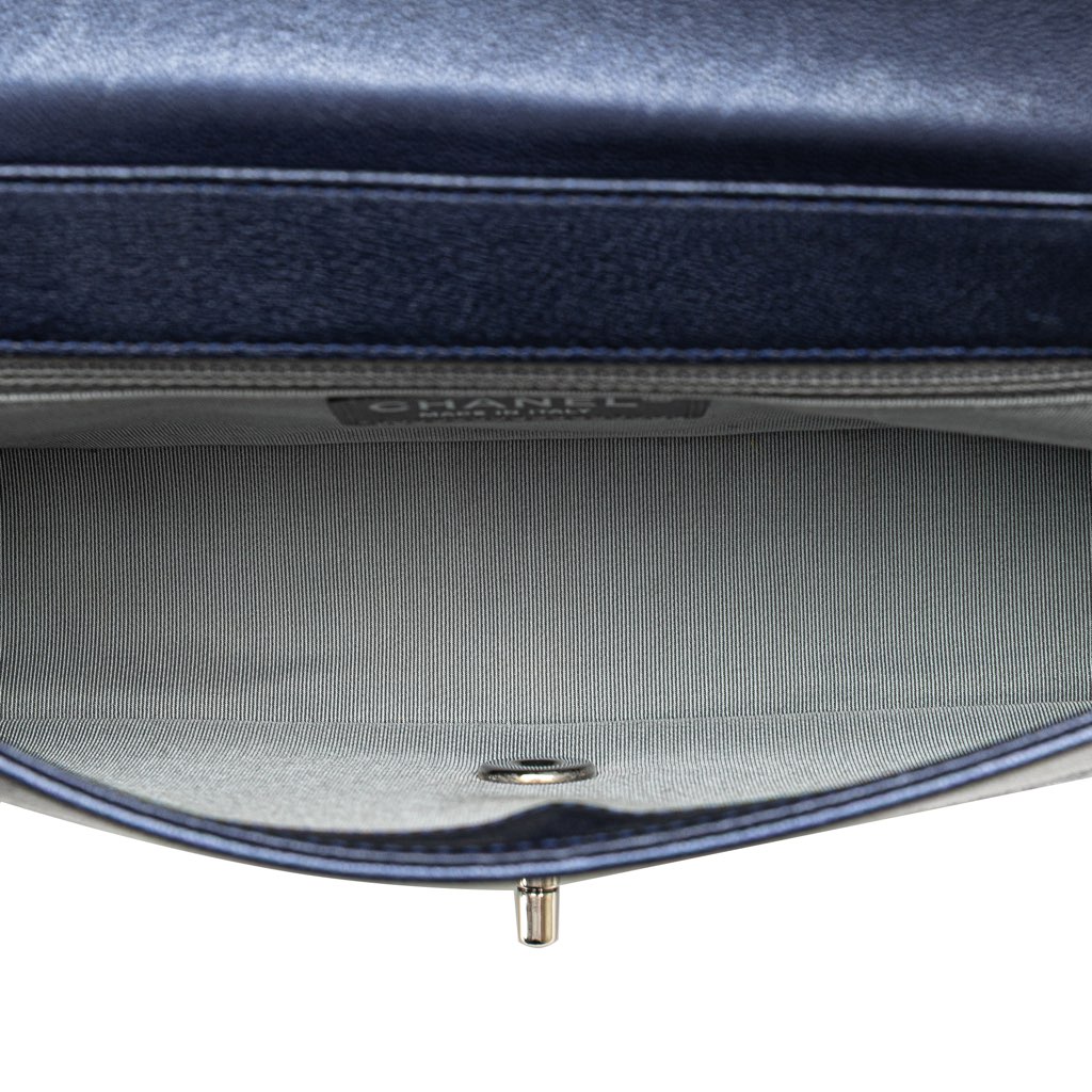 Chanel Medium Chevron Metallic Sheepskin Vintage Mademoiselle Flap - 4