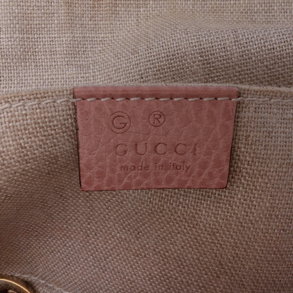 Gucci Mini Leather GG Charm Dome Satchel - Side view