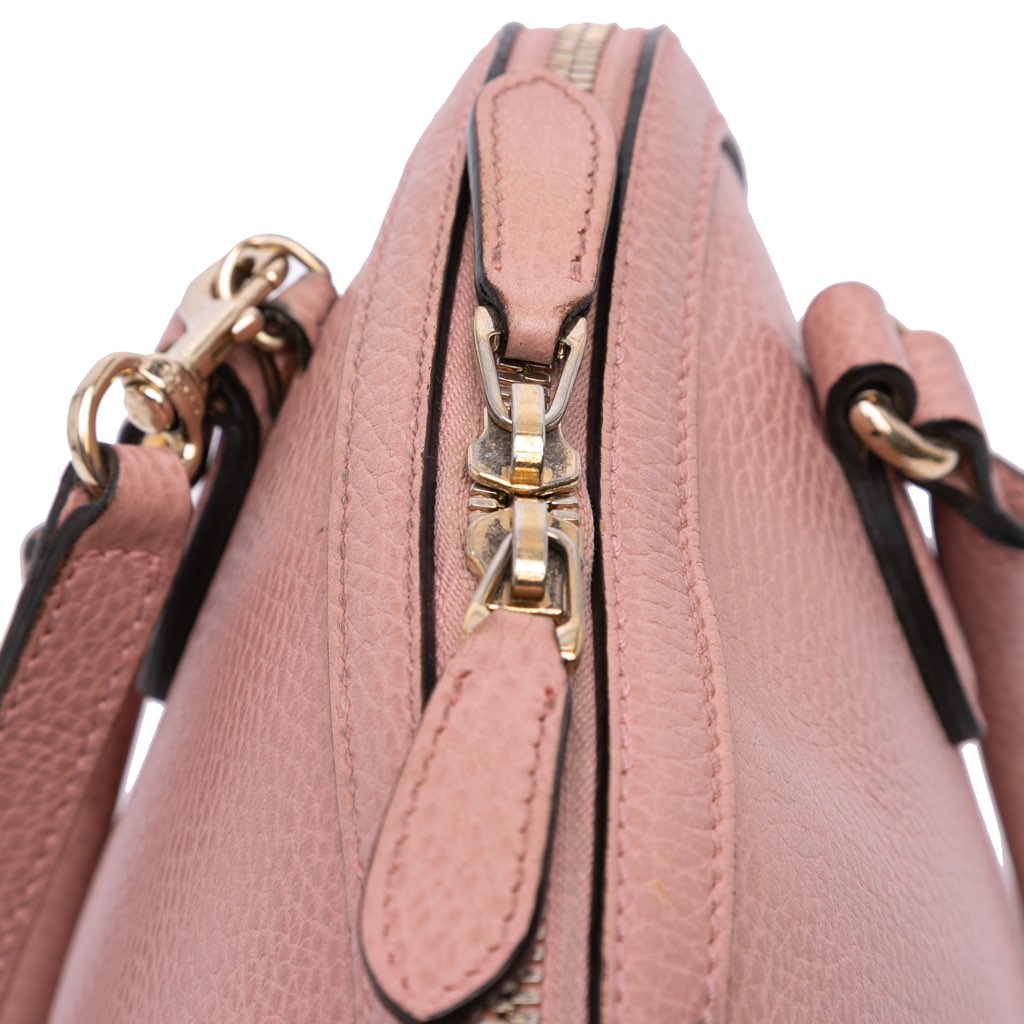 Gucci Mini Leather GG Charm Dome Satchel - Detail 2