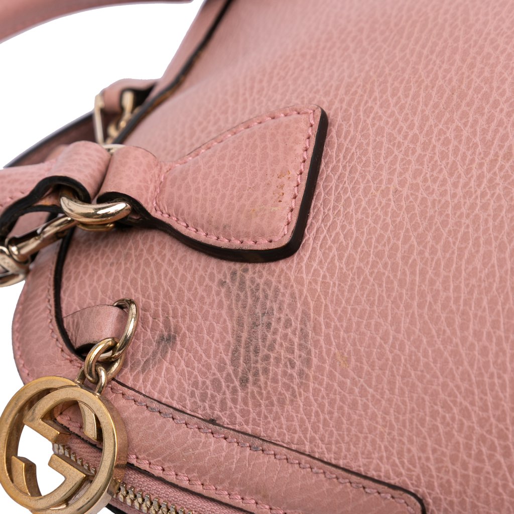 Gucci Mini Leather GG Charm Dome Satchel - Image 10