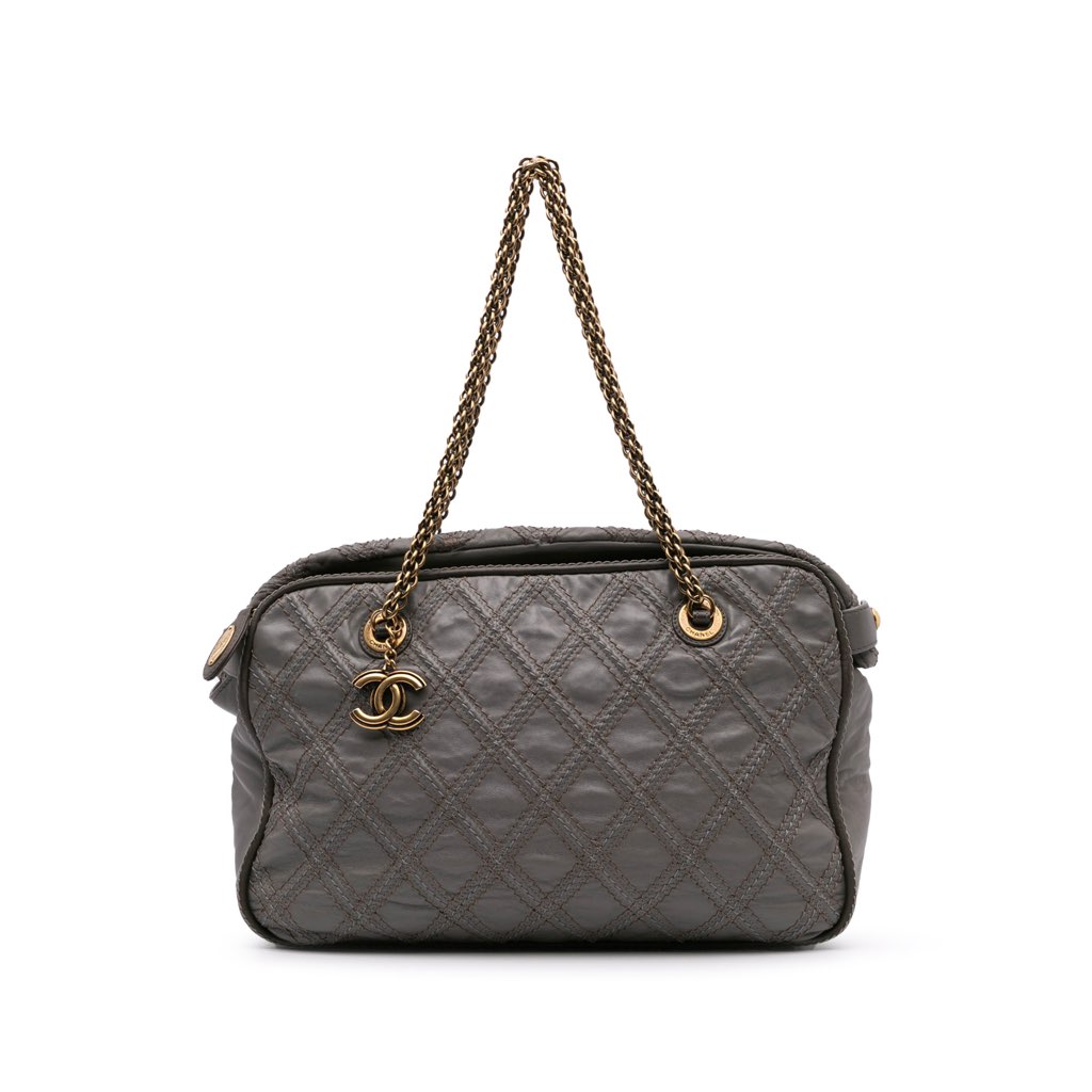 Chanel CC Quilted Calfskin Triptych Tote